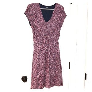 Garnet Hill knit floral dress